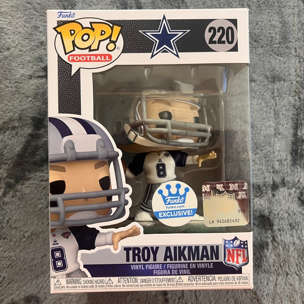 Funko Pop! Exclusive Dallas Cowboys: Troy Aikman #220 With Hardcase Protector